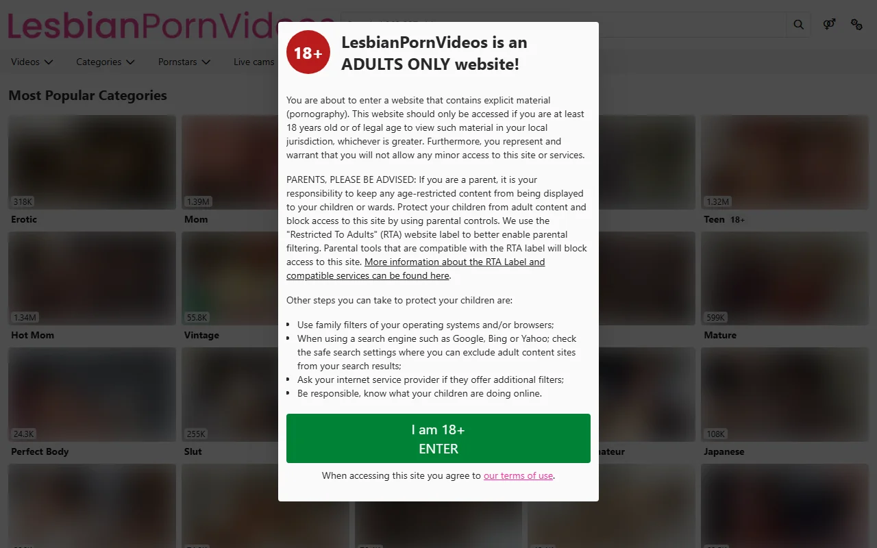 Screenshot of Lesbianpornvideos